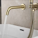 Змішувач для ванни прихованого монтажу FUTURA  867IHM Матове золото, фото 6