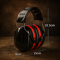 Навушники шумозахисні 32 дБ червоні з м’яким наголовником для роботи в умовах сильного шуму