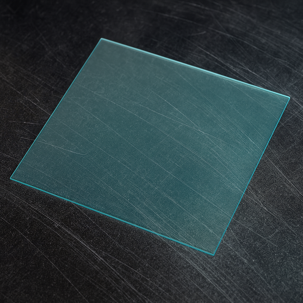 Прозоре скло полікарбонатне 90/110 мм напівкругле для зварювальної маски Apache Rapid (слюда), фото 1