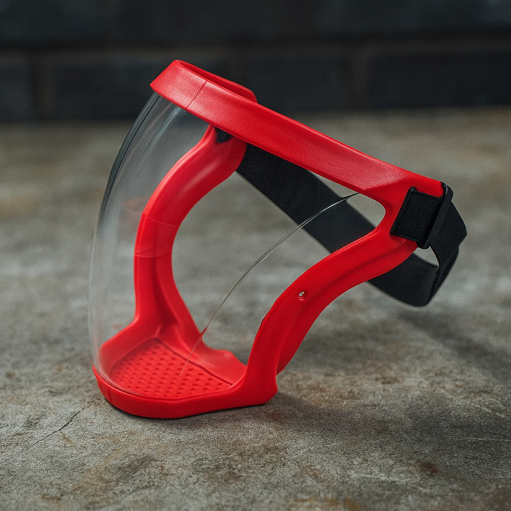 Багаторазова захисна маска PUDA з повним покриттям обличчя, прозора, для спорту та роботи, фото 1