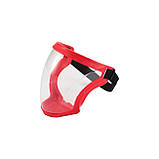 Багаторазова захисна маска PUDA з повним покриттям обличчя, прозора, для спорту та роботи, фото 2