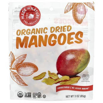 Made in Nature Organic Dried Mangoes 85 грам