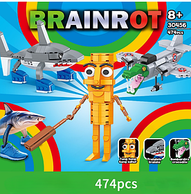 Дитячий конструктор Італійські тварини іграшки набір фігурок персонажів Italian brainrot