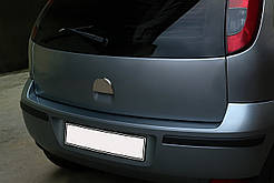 Хром на ручку багажника (нерж) OmsaLine - Італійська нержавійка для Opel Corsa C 2000-2006 рр