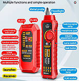 Кабельний тестер ANENG M469A, (RED) , трасошукач, кабель трекер, фото 2