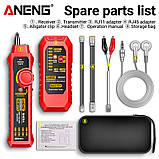 Кабельний тестер ANENG M469A, (RED) , трасошукач, кабель трекер, фото 7