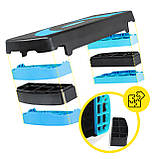Степ-платформа 3-ступінчаста Cornix 78 х 29 х 10-20 см XR-0186 Black/Blue, фото 9