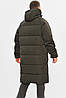 Куртка чоловіча подовжена єврозима темно-зеленого кольору 205012P, фото 3