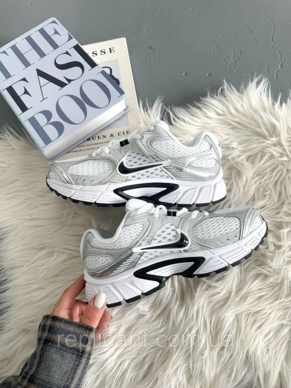 Женские кроссовки Nike Zoom Vomero 5 RNR White/Silver/Black кросівки Nike унісекс, фото 1