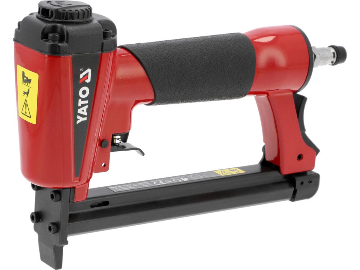 Степлер пневматичний YATO: при тиску P= 4.8-7,5 Bar, для скоб h= 6-16 мм, [10], фото 1
