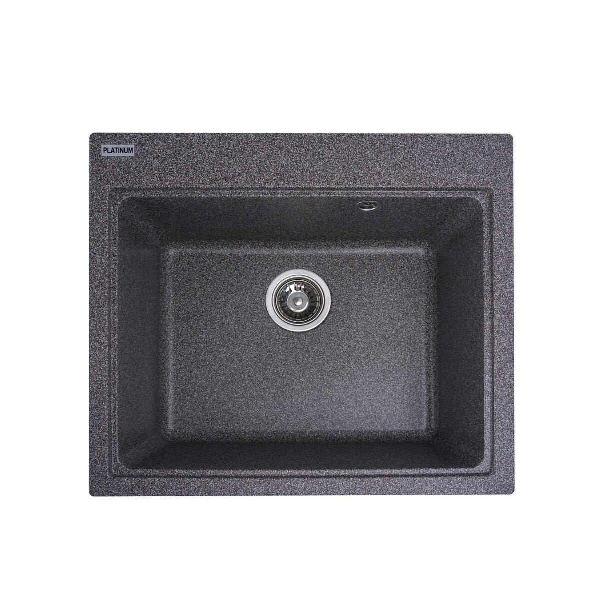 Гранітна мийка для кухні Platinum 5852 VESTA матова Мікс, фото 1