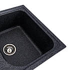Гранітна мийка для кухні VALESO EQUATORIA 7950 матова Графіт, фото 3
