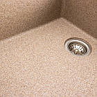 Гранітна мийка для кухні Platinum 7850 ROMA матова (карамель), фото 5