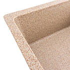 Гранітна мийка для кухні Platinum 7850 ROMA матова (карамель), фото 4