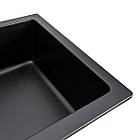 Гранітна мийка для кухні Platinum 7945 Parunana матова (чорна), фото 4