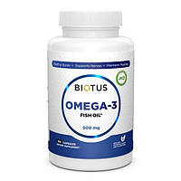 Омега-3, риб'ячий жир, Omega-3 Fish Oil, Biotus, 500 мг, 180 капсул