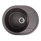 Гранітна мийка для кухні VALESO 5847 ONYX матовий Гренадін, фото 2