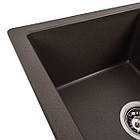 Гранітна мийка для кухні VALESO 5851 ARIA матова Темна скеля, фото 2