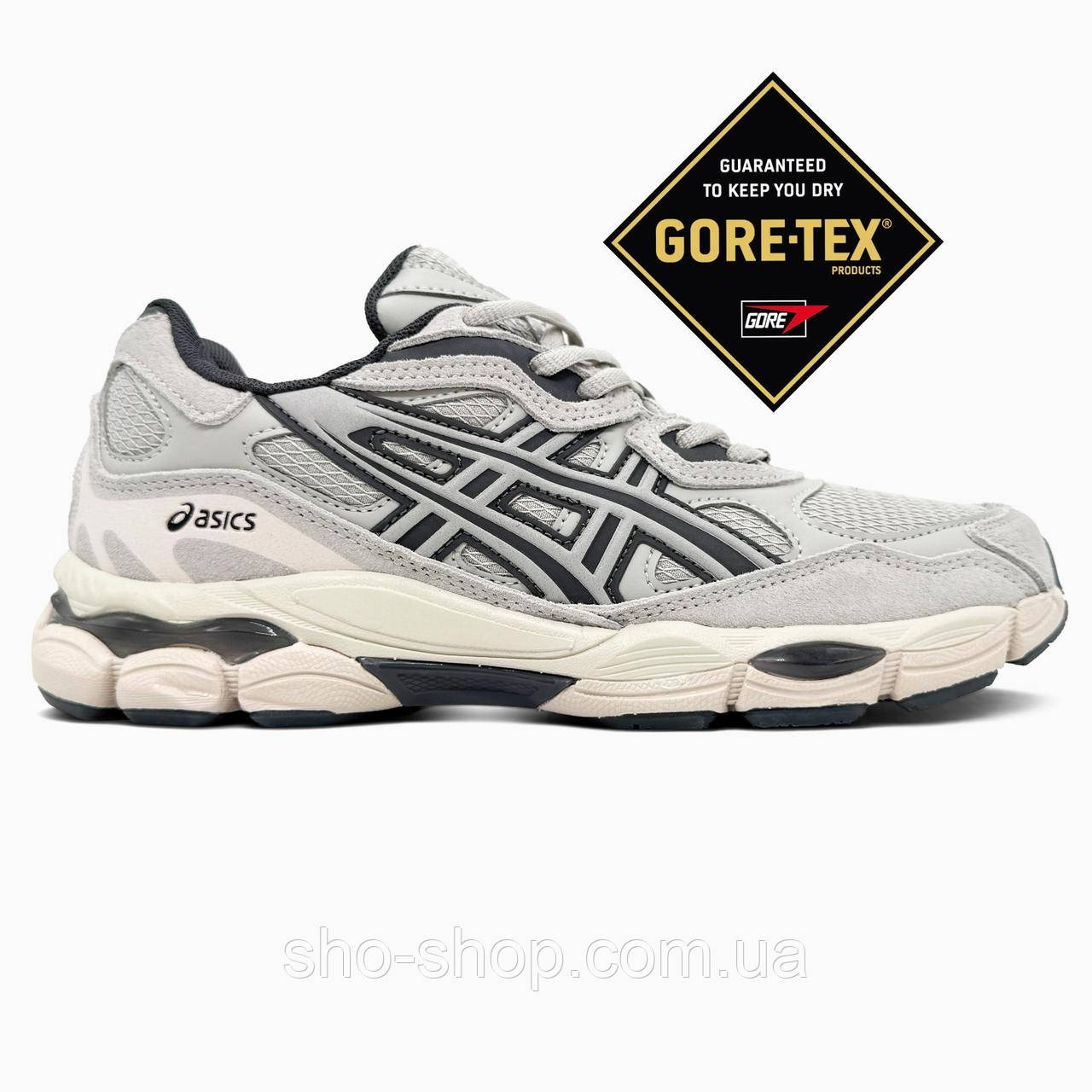 Кроссовки Asics Gel-NYC Beige/Grey Gore-Tex, фото 1