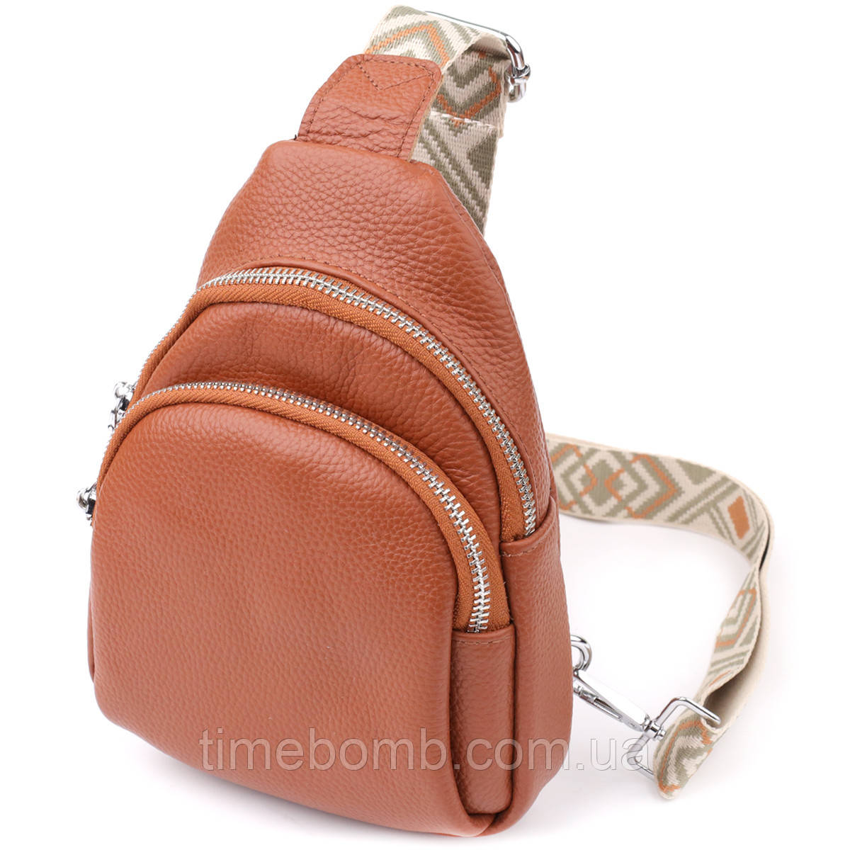 Жіноча шкіряна сумка Vintage 22938 Коричневий, фото 1