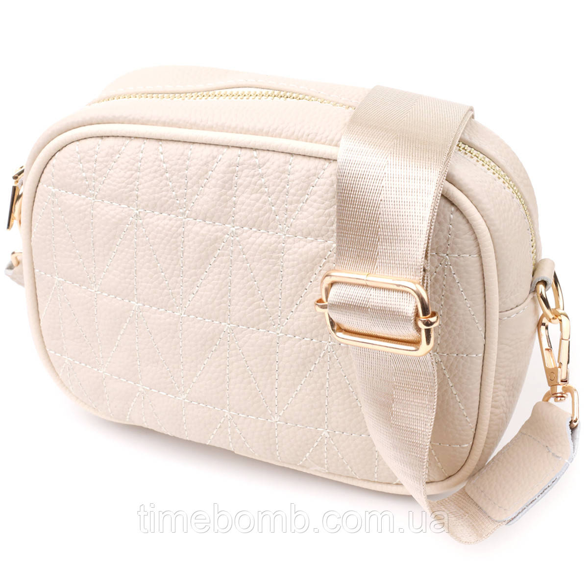 Жіноча сумка на кожен день з натуральної шкіри Vintage 22904 Білий