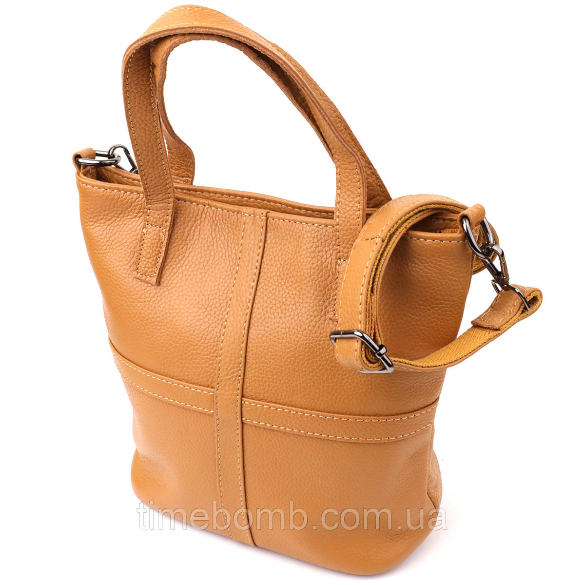 Жіноча сумка з натуральної шкіри Vintage 22994 Рудий