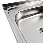 Мийка кухонна з неіржавкої сталі Platinum 5050 (0,4/120 мм), фото 4