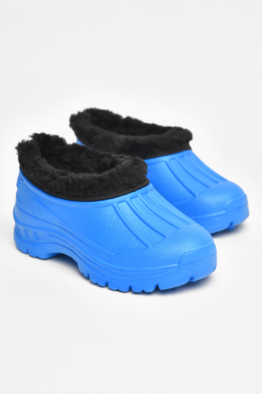 Галоші дитячі на флісі синього кольору 205313T Безкоштовна доставка, фото 1