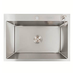 70*50 Мийка нержавійка Valeso Handmade (сифон круглий 3,0/0,8)