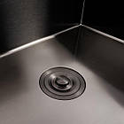 70*50 Мийка PVD чорна Valeso Handmade (сифон круглий, 3,0/0,8), фото 5