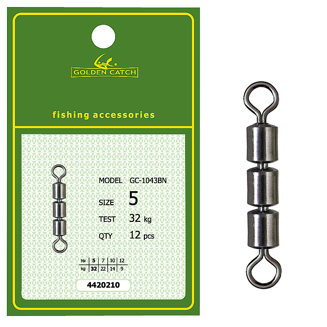 Вертлюг GC High Speed Treble 1043BN №5(12шт), фото 1