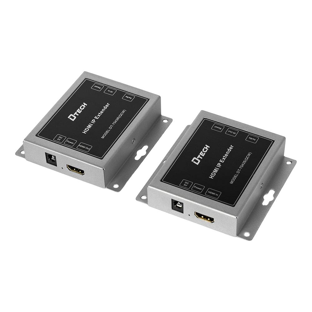 Подовжувач відеосигналу HDMI 150m IP-150 Dtech DT-7043 (QCW) (74-00139)