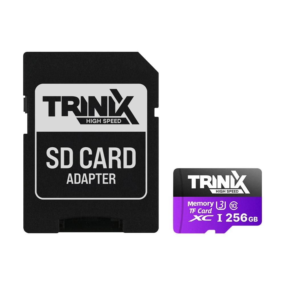 Карта пам’яті Trinix 256GB miсroSDXC з SD-адаптером U3 V30 A1 (90-00037)