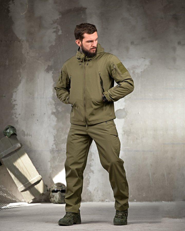 Костюм Олива польовий софтшол softshell ВТ7949 ТМ, фото 1