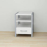 Тумба універсальна Ferrum-decor Вів'єн 1/1 50x41x40 сірий ДСП Біле 16мм (FRD-104151)