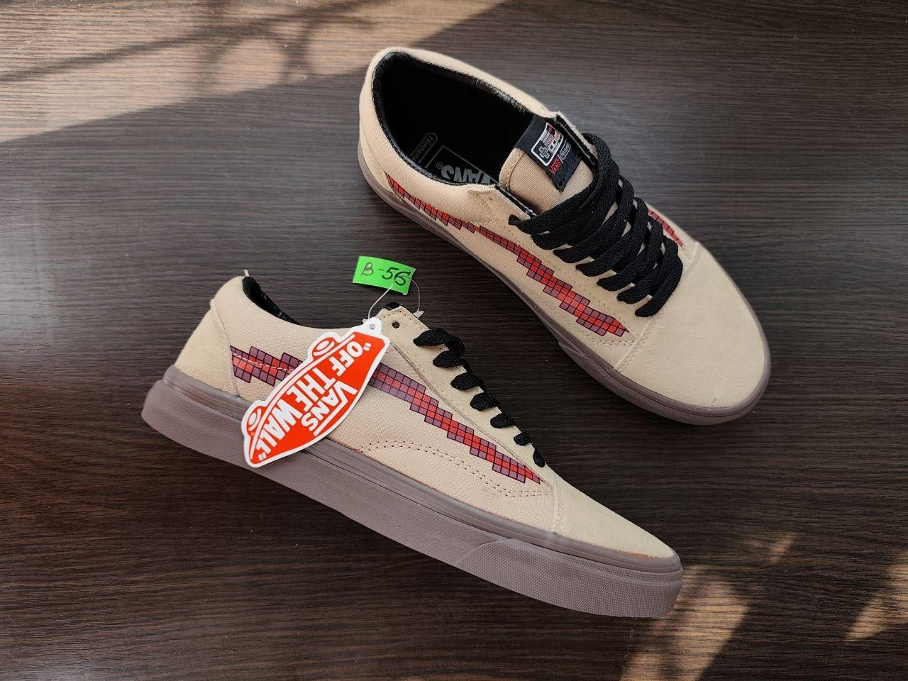 СКИДКА 42 р Vans Old Skool x Nintendo  Game Over  Light Brown кеды мужские кроссовки БЕЖЕВЫЕ на темной подошве