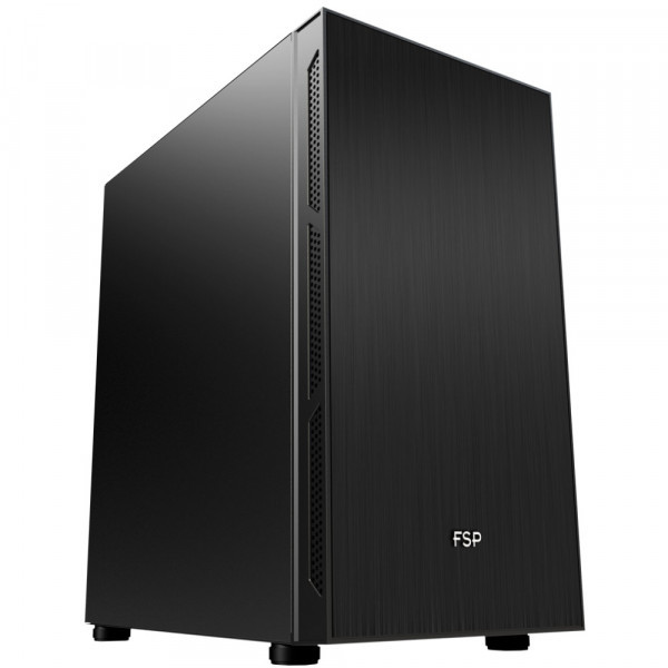 Корпус FSP CST220S Mini-Tower, 2xUSB 3.0, 1xUSB Type-C, вентилятор - 3x120 мм, без БЖ, mATX, Black