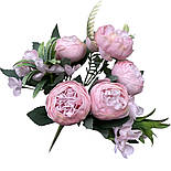 Штучна півонія Букет 30 см, фото 2