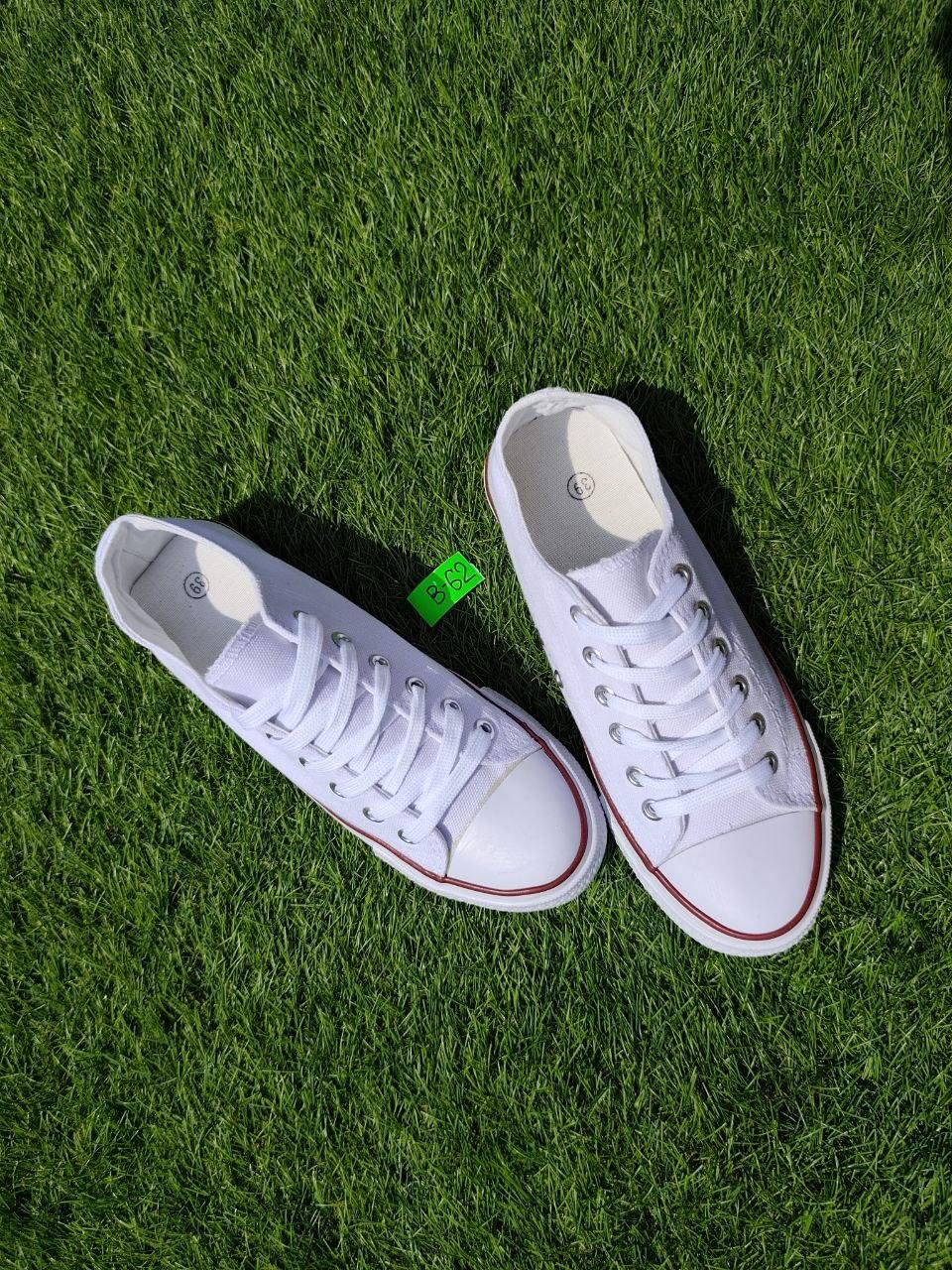 УЧЕНКА 39 р Конверси жіночі БІЛІ кеди кросівки в стилі chuck teylor чоловічі унісекс текстиль демі
