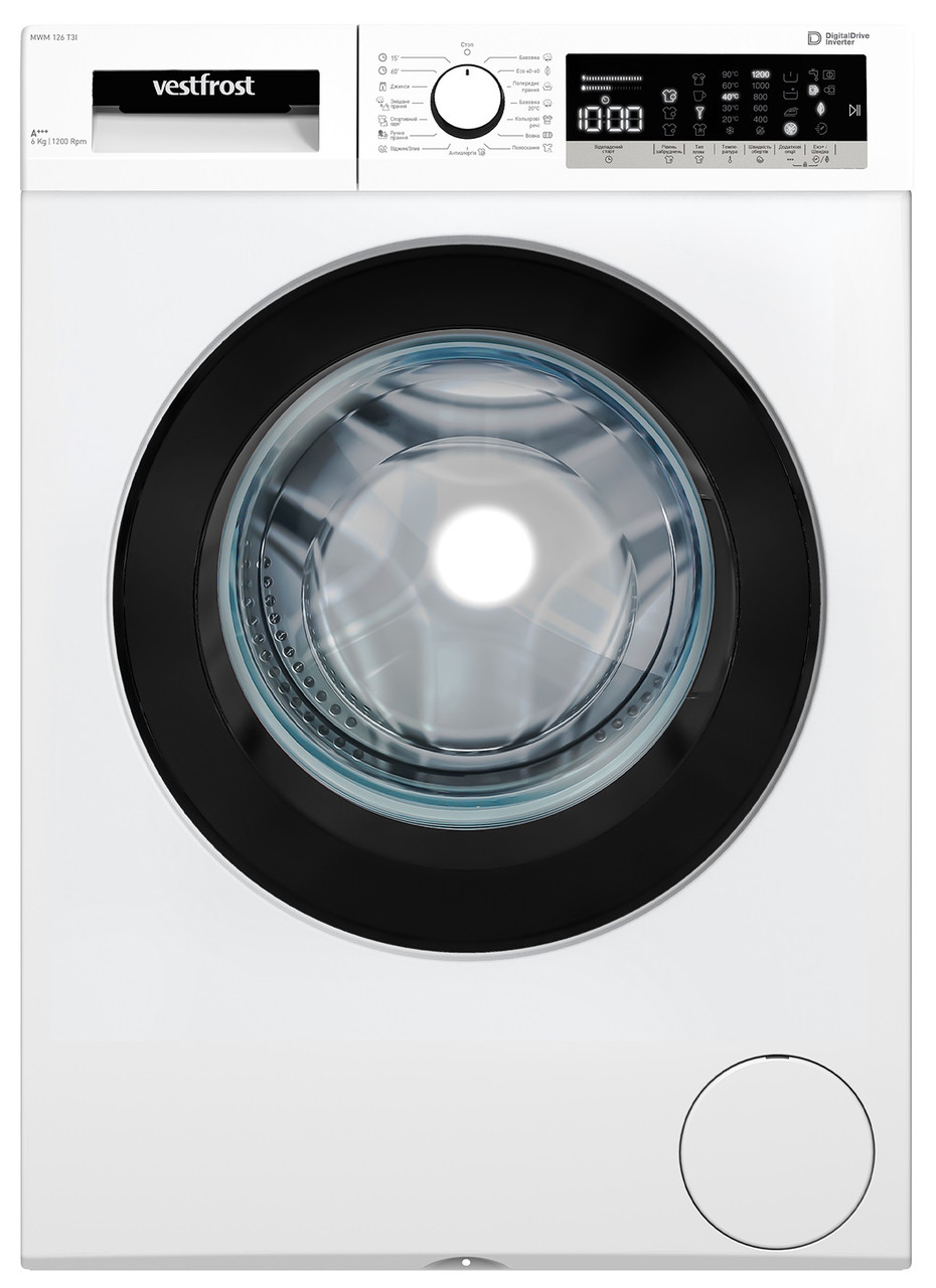 Пральна машина Vestfrost MWM 126 T3I ( Білий ) DS, фото 1