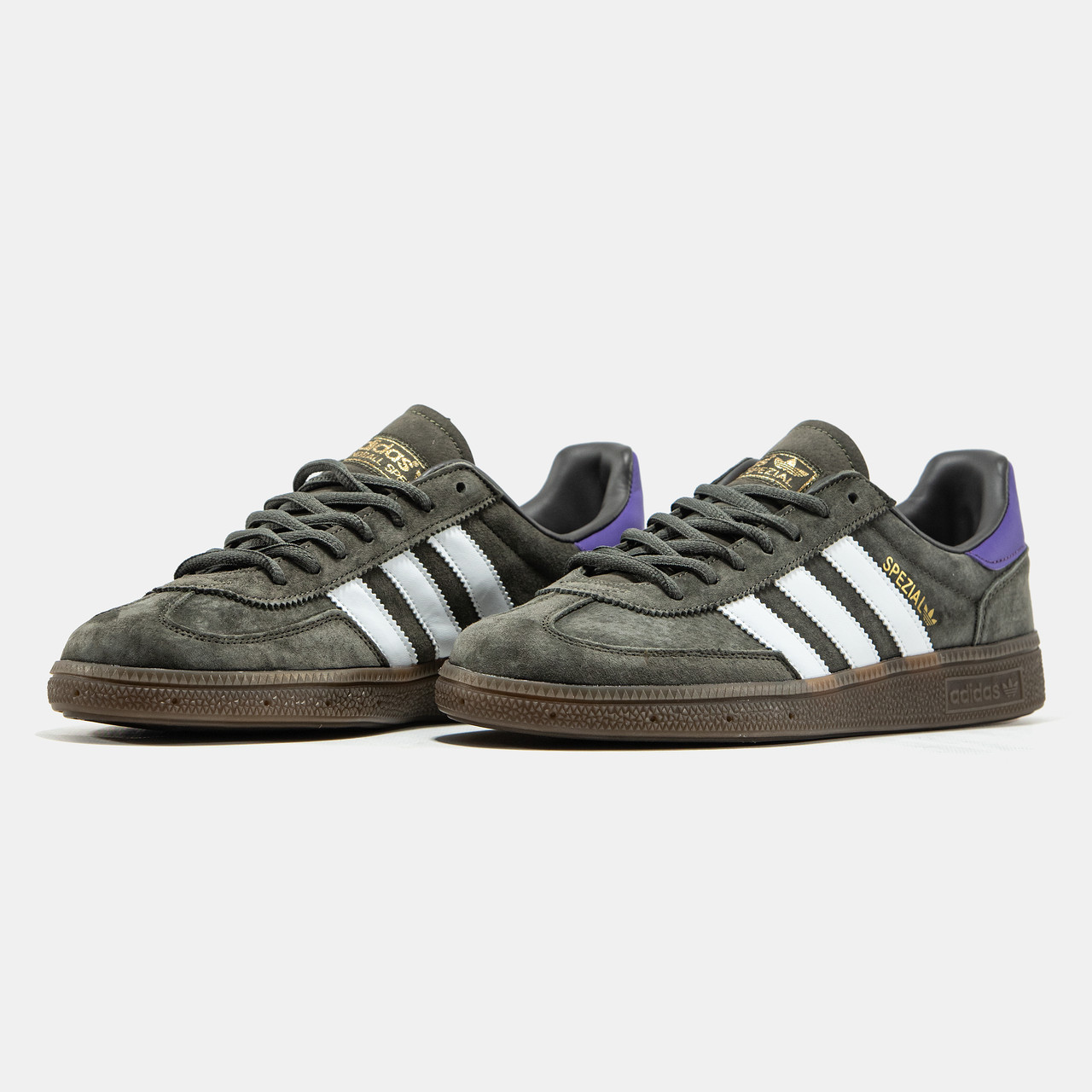 Кросівки чоловічі Адідас Adidas Spezial Khaki Purple White ALL21802, фото 1