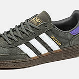 Кросівки чоловічі Адідас Adidas Spezial Khaki Purple White ALL21802, фото 2