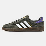 Кросівки чоловічі Адідас Adidas Spezial Khaki Purple White ALL21802, фото 3