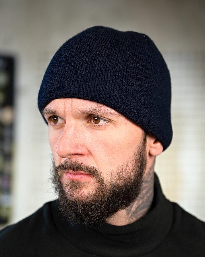 Шапка ДСНС, синя – зимова тепла шапка, тактичне та робоче утеплення для рятувальників та активного відпочинку