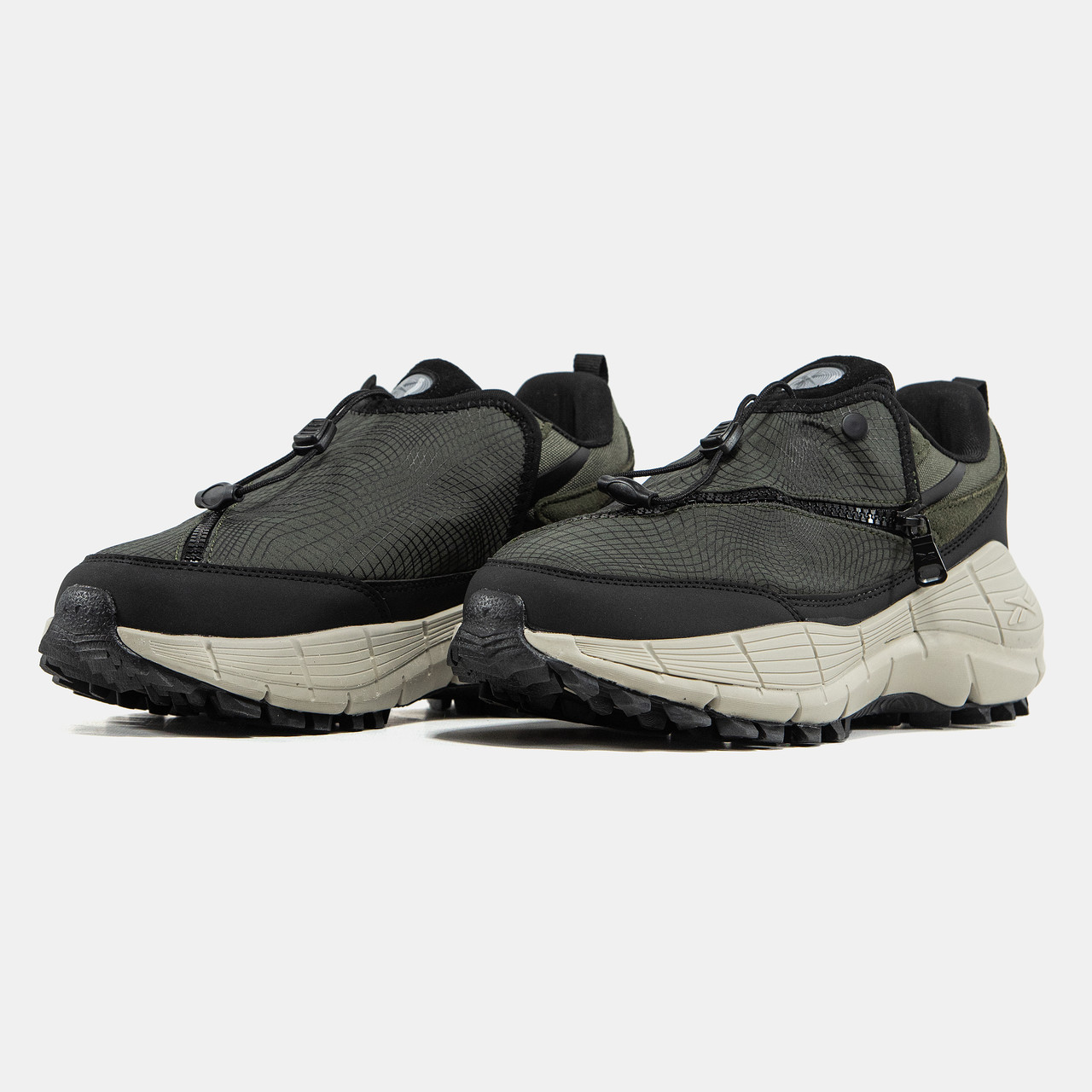 Кросівки чоловічі Рибок Reebok Zig Kinetica 2.5 Edge x Spyder Khaki Black Beige ALL21799, фото 1