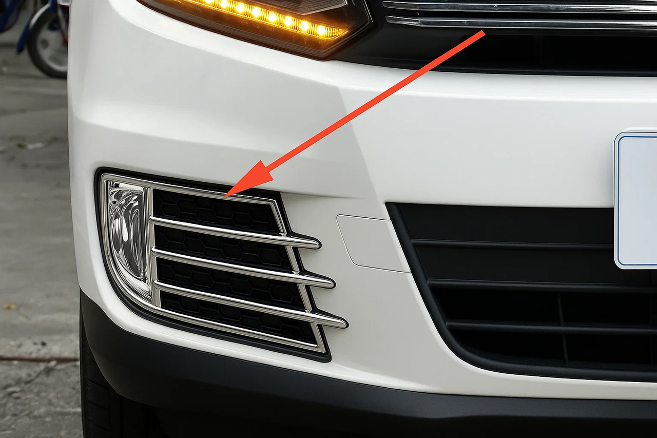 Накладки на протитуманки Libao 2011-2016 для Азіату  2 шт  пласт  для Volkswagen Tiguan рр