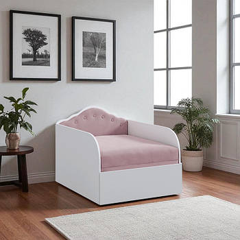 Дитяче ліжко диван Принцеса, розкладне односпальне крісло «Princess» комплект з шухлядою 1900x800