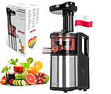 Шнековий соковитискач MPM BSO-01M 150 Вт, тиха робота, нержавіюча сталь з Європи з гарантією, фото 2