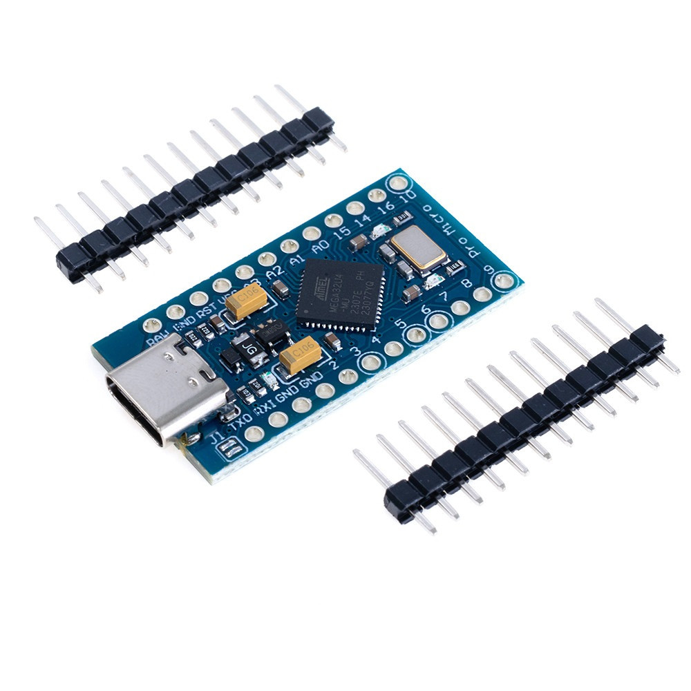 Плата розробки ATmega32U4 Pro Micro 5V/16MHz, Type-C, сумісний з Arduino Leonardo, Pro Mini, STM