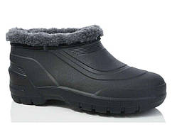 Калоші р.42-45 чорний на хутрі чоловічі (Пінка)/(6 пар) арт.В-116 A ТМ GIPANIS